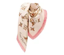 Monogram Flowers Tuch