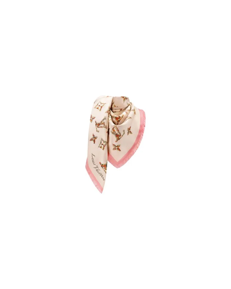 Louis Vuitton Monogram Flowers Shawl Beige