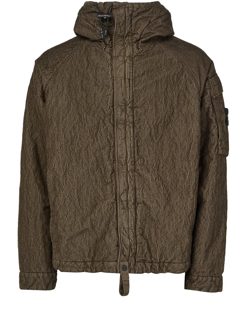 Stone Island Jacke mit Logoaufnäher 