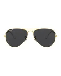 Ray Ban Pilotenbrille Aviator Chromance Gold