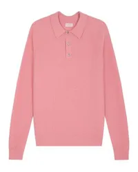 FURSAC Poloshirt im Perlmuster Pink