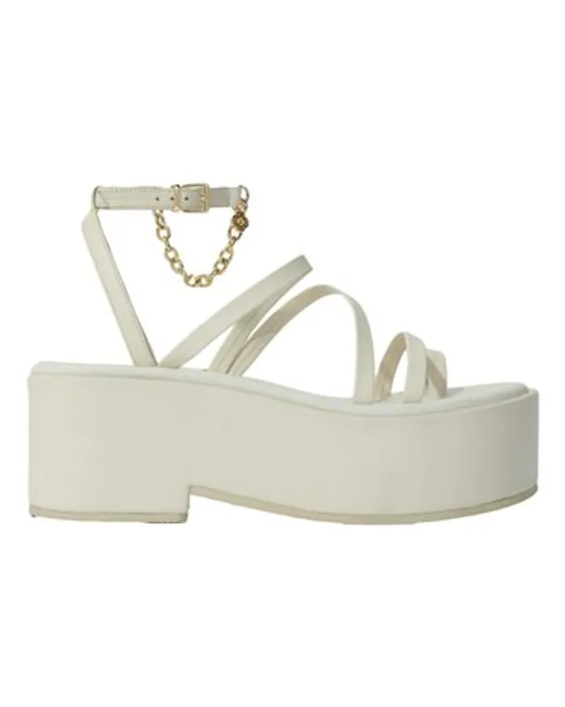 Maje Keilsandalen White