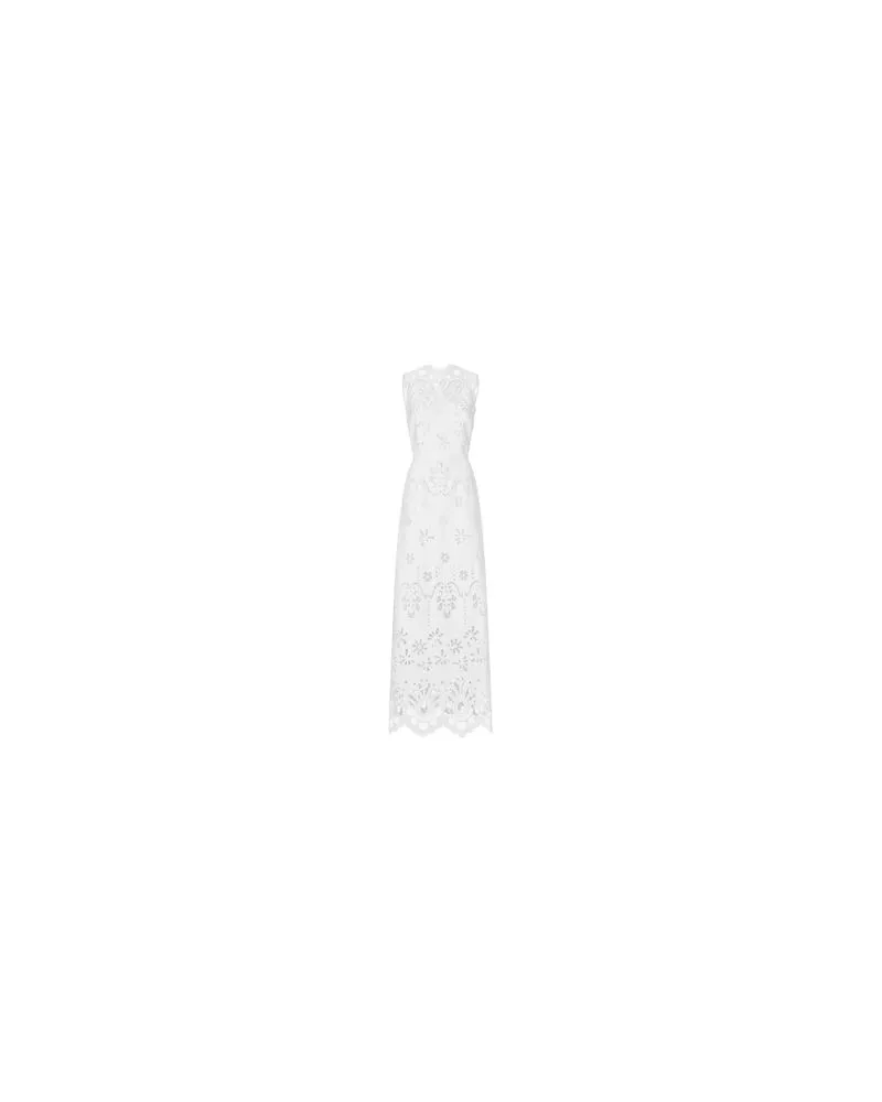 Dolce & Gabbana Langes Kleid mit Cut-out-Details White