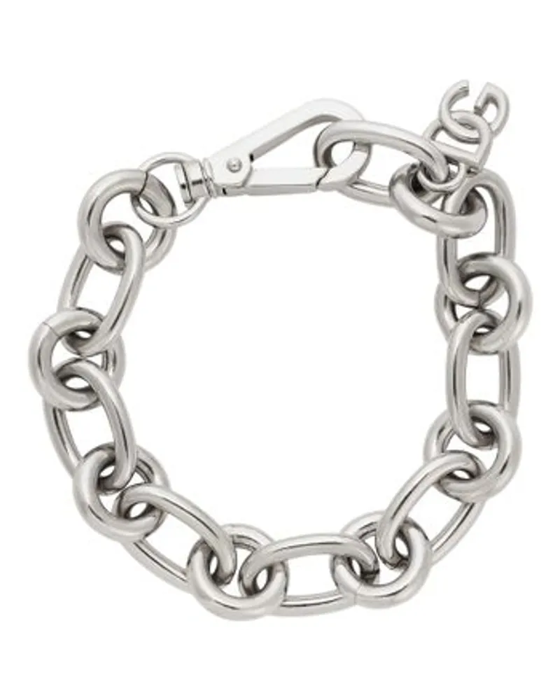 Dolce & Gabbana Armband Mit Maxi Kette Silver