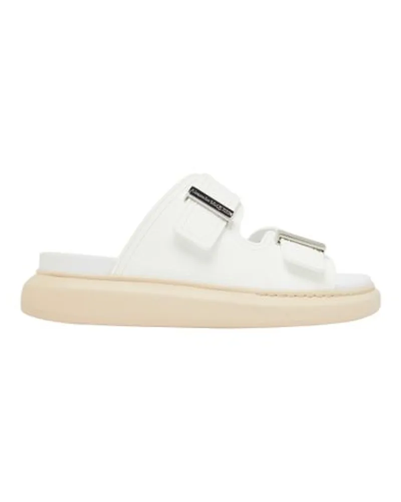 Alexander McQueen Flache Sandalen White