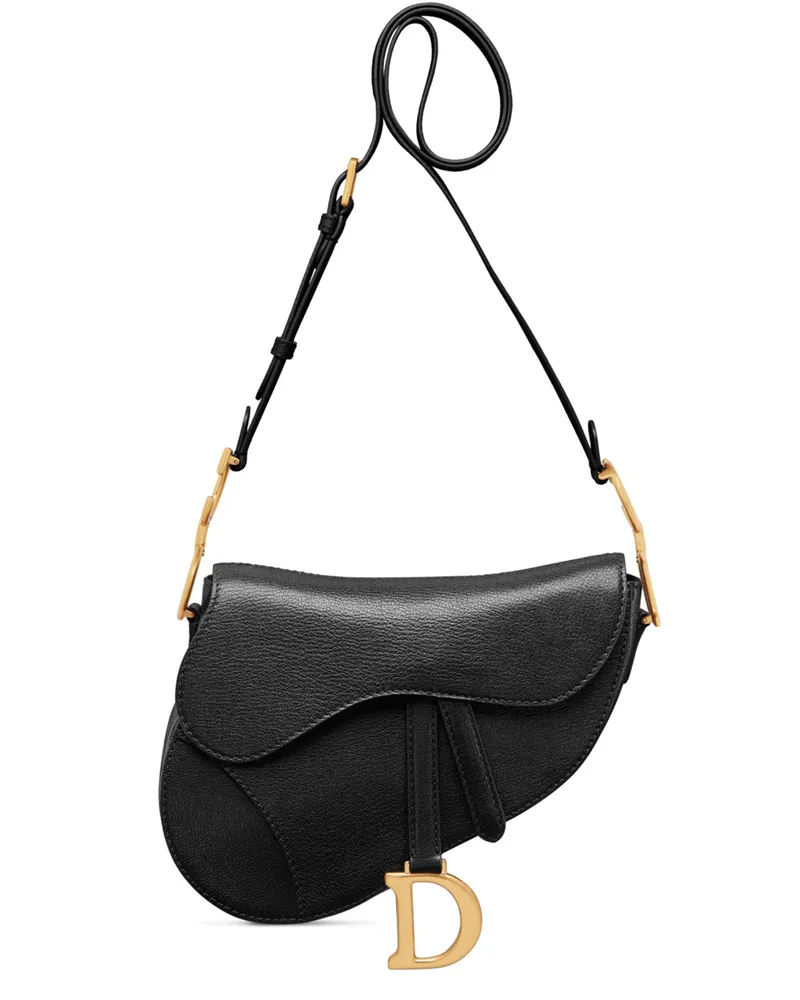 Dior Mittelgroße Soft Saddle Bag mit Riemen Ziegenleder 