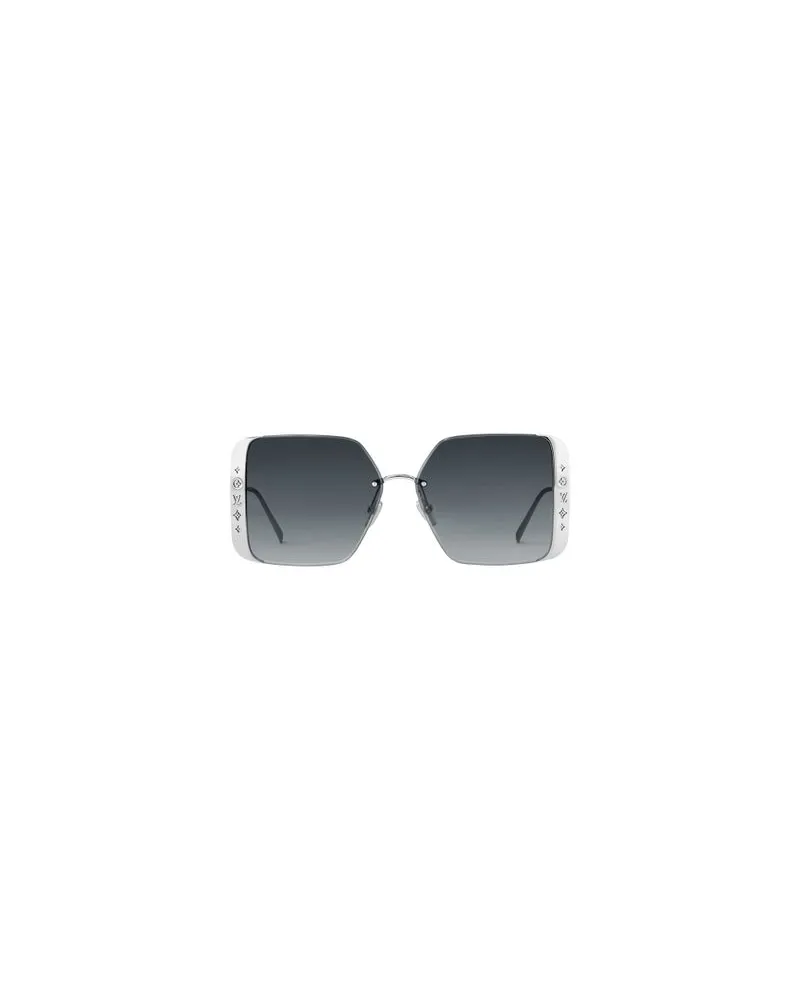 Louis Vuitton LV Moon Metal Square Sonnenbrille Silver