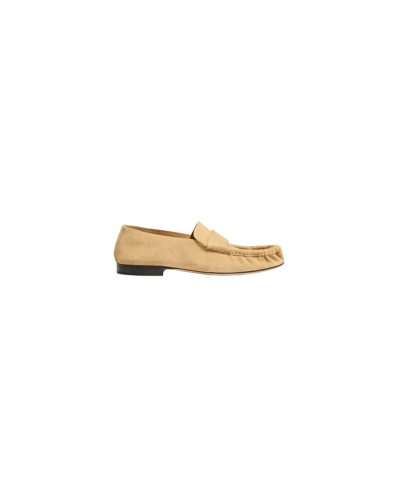 The Row Soft loafers in leather Yellow