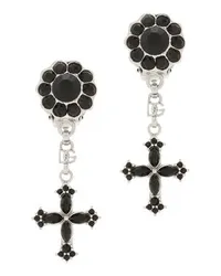 Dolce & Gabbana Tropfen-Ohrringe mit Kreuz-Details Black