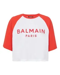 Balmain T-Shirt Balmain Paris Red