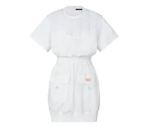 Kleid mit Cargotaschen und Zopfmuster-Einsatz