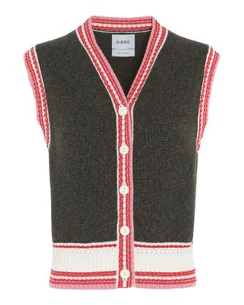 Barrie Ärmelloser Kaschmir-Cardigan Pink