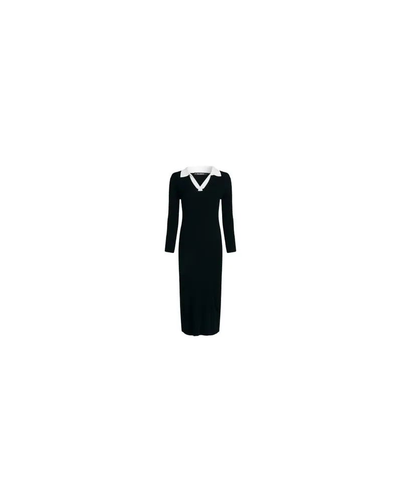 Karl Lagerfeld Essential Karl Polo-Strickkleid Black