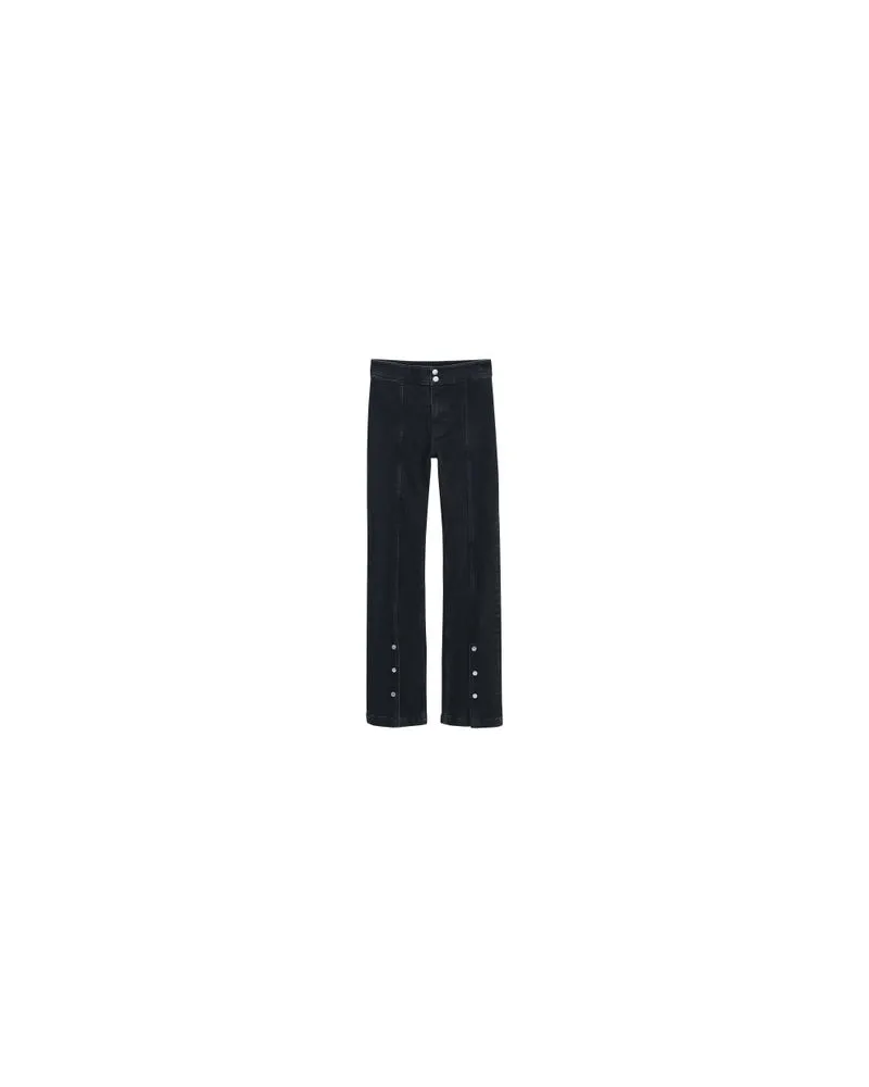 Filippa K 90's Stretch-Jeans mit Knopfleiste Black