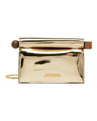 Jacquemus Clutch La Petite Pochette Rond Carré Gold