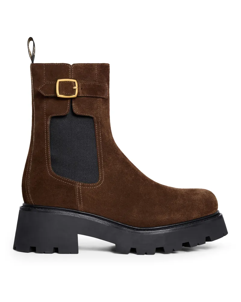 Celine Triomphe rangers chelseastiefel aus kalbsveloursleder 