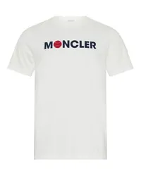 Moncler Kurzarm-T-Shirt mit Logo White