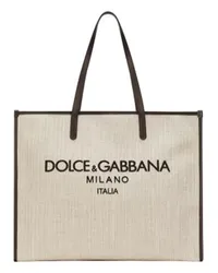 Dolce & Gabbana Große Tote Bag Beige