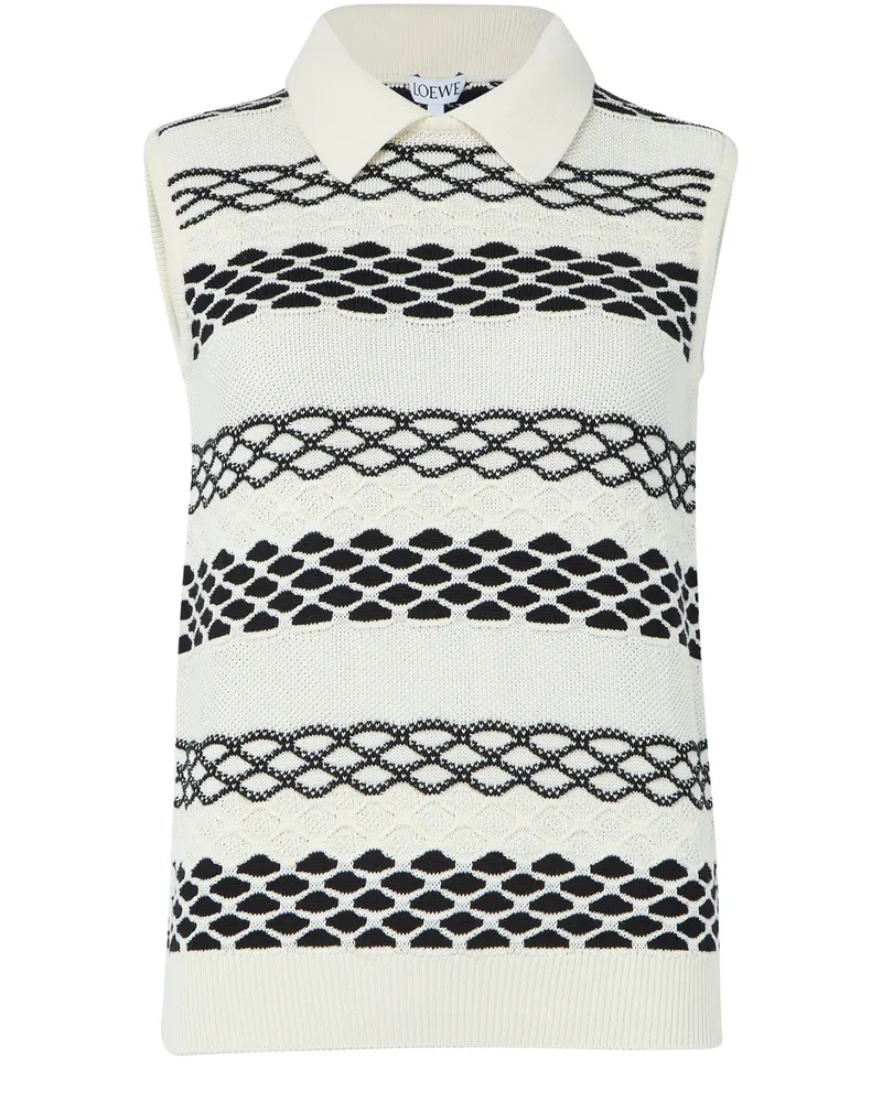 Loewe Ärmelloser Baumwollpullover 