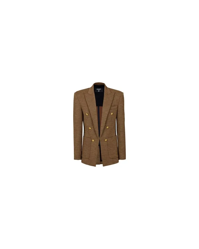 Balmain Jacke mit 6 Knöpfen Brown