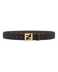 Fendi Gürtel FF Squared Brown