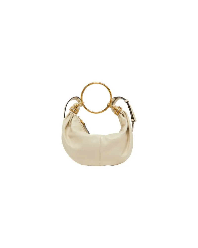 Chloé Bracelet Hobo-Tasche Beige