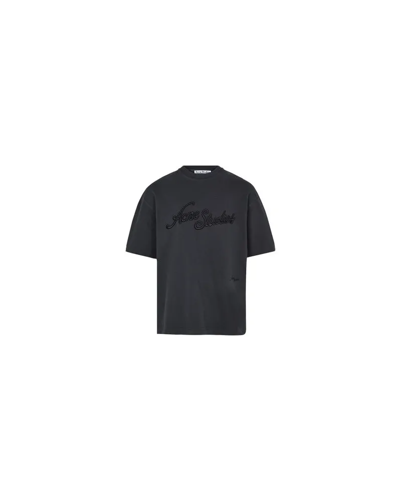 Acne Studios Logo-T-Shirt Black