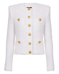 Balmain Jacke 4 Taschen White