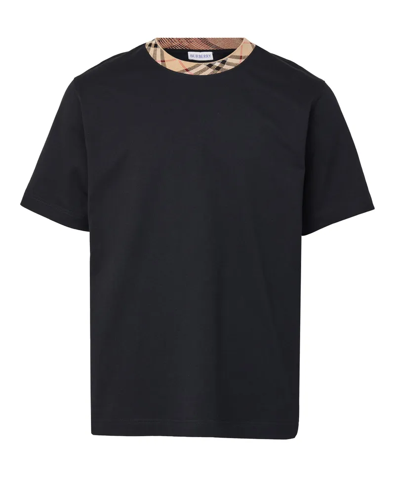 Burberry T-Shirt aus Baumwolle mit Check-Muster 