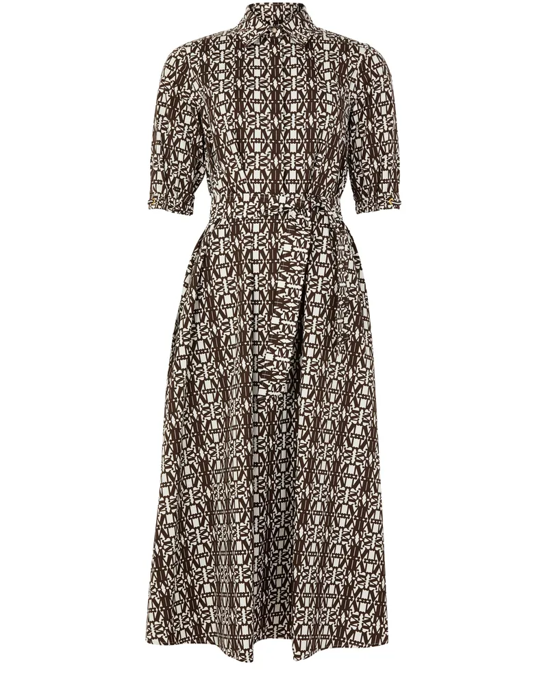 Max Mara Gestricktes Maxikleid aus Baumwollpopeline Luxgi 