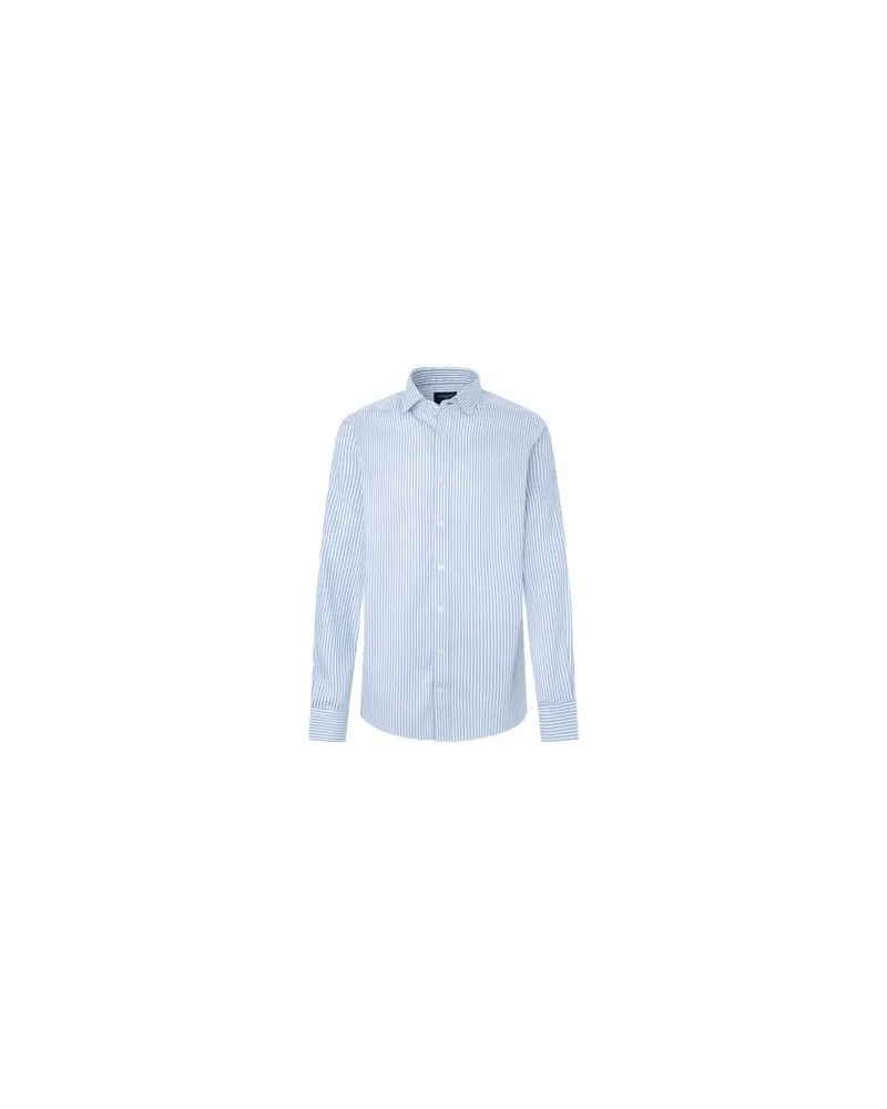 Hackett Double-Face-Hemd mit Streifen Blue