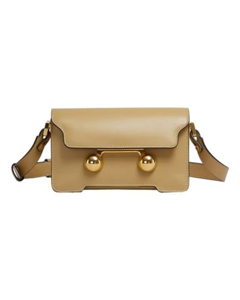 Marni Mini-Schultertasche Trunkaroo Beige