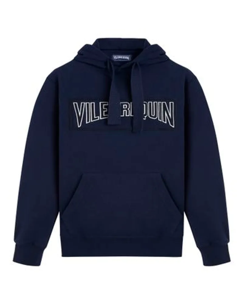 Vilebrequin Einfarbiges Kapuzensweatshirt Blue