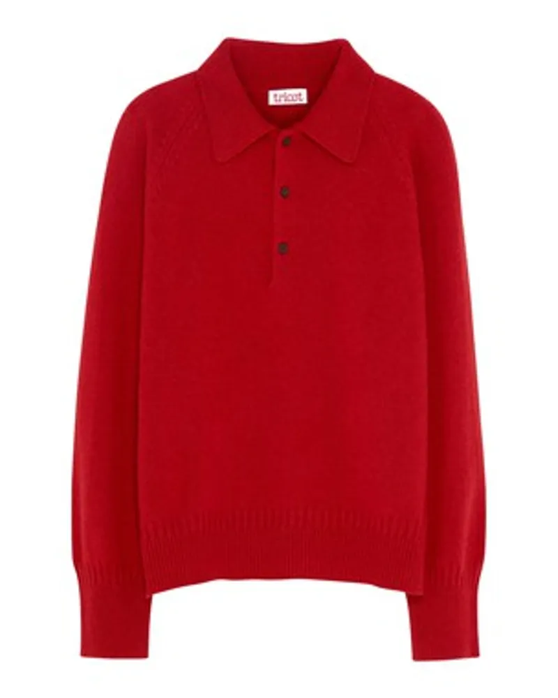 TRICOT Polo-Pullover Burgundy