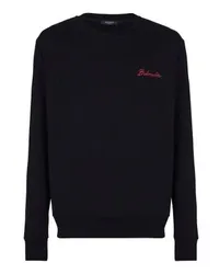 Balmain Sweatshirt mit Logo Kiss Black