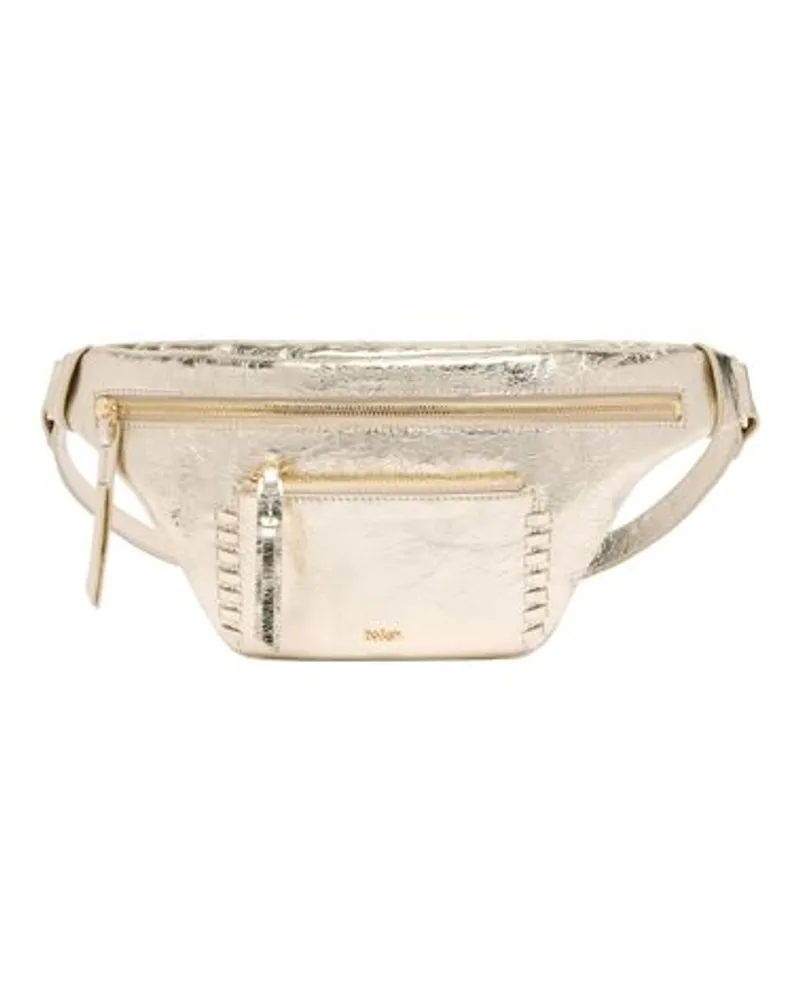 ba&sh Bauchtasche Lamine White