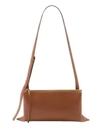 Jil Sander Empire kleines Modell Tasche Brown