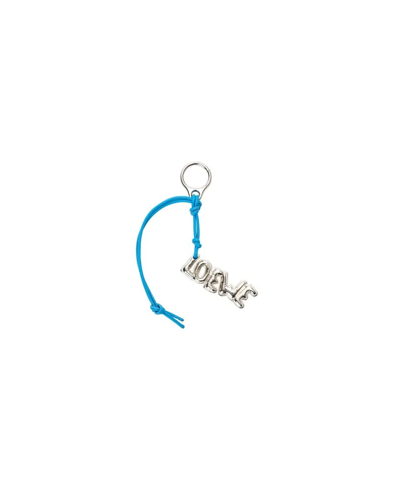 Loewe Sandalen Petal Anagram aus Lammleder Silver