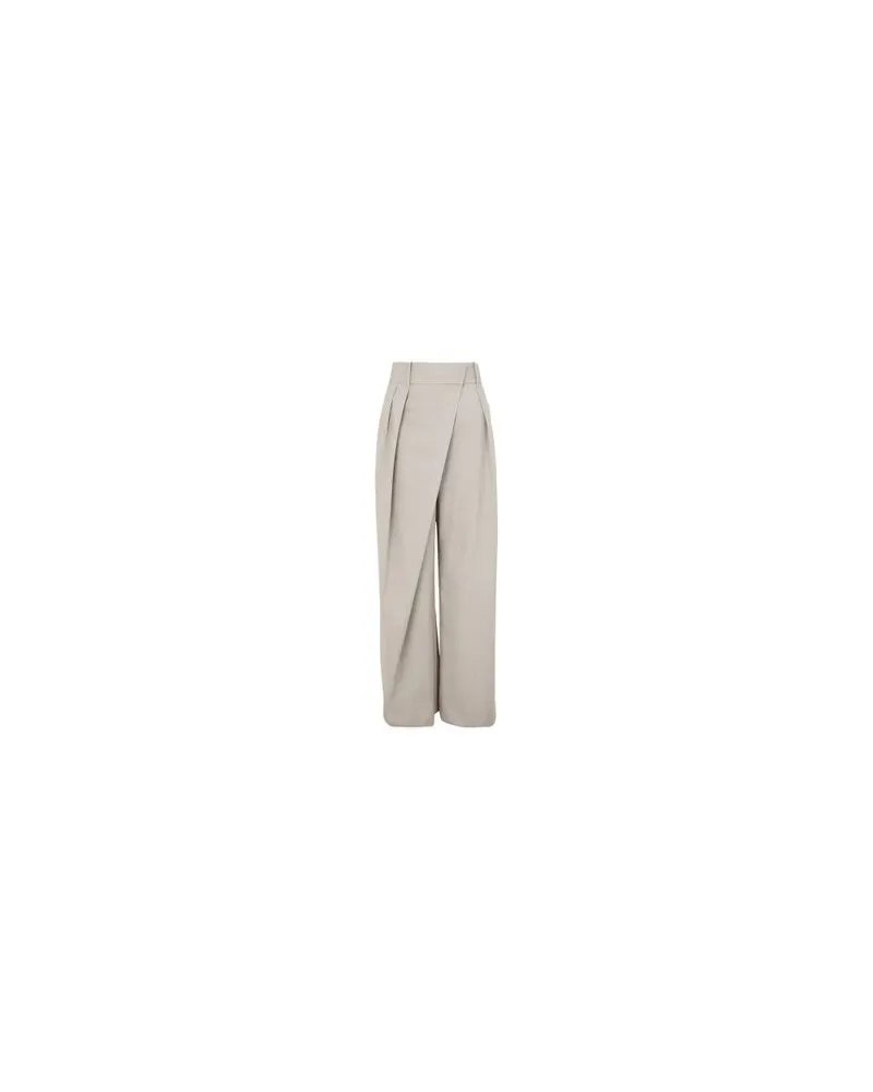 Loewe Wickelhose aus Wolle Beige