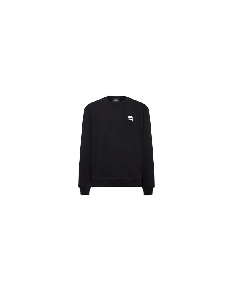 Karl Lagerfeld Karl Ikonik Sweatshirt mit Patch Black