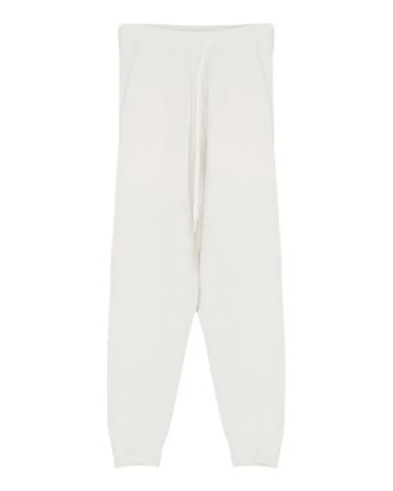 Yves Salomon Gestrickte Jogginghose White