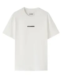 Jil Sander T-Shirt mit Logo White