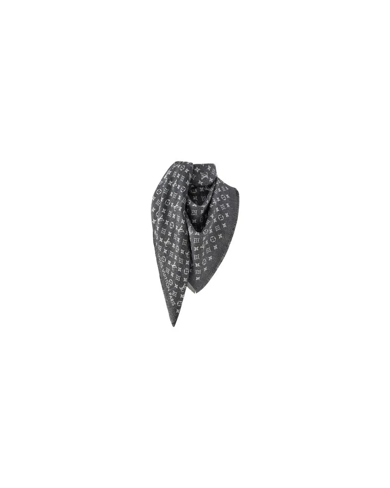 Louis Vuitton Monogram Jacquard Denim Tuch Blue
