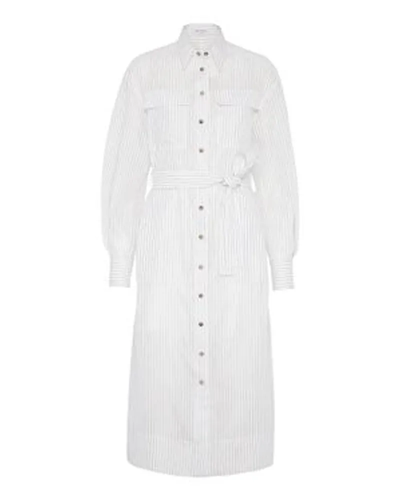 Brunello Cucinelli Hemdblusenkleid White