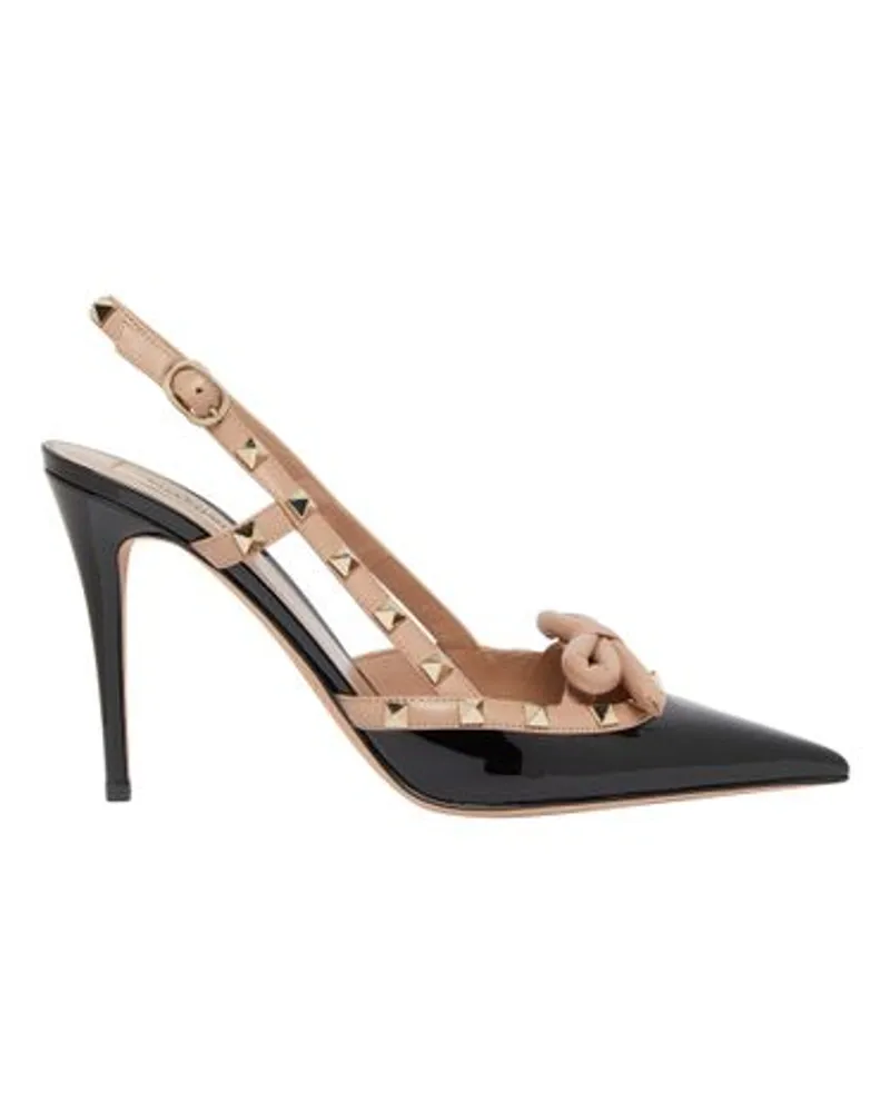 Valentino Garavani Pumps Rockstud Bow Black