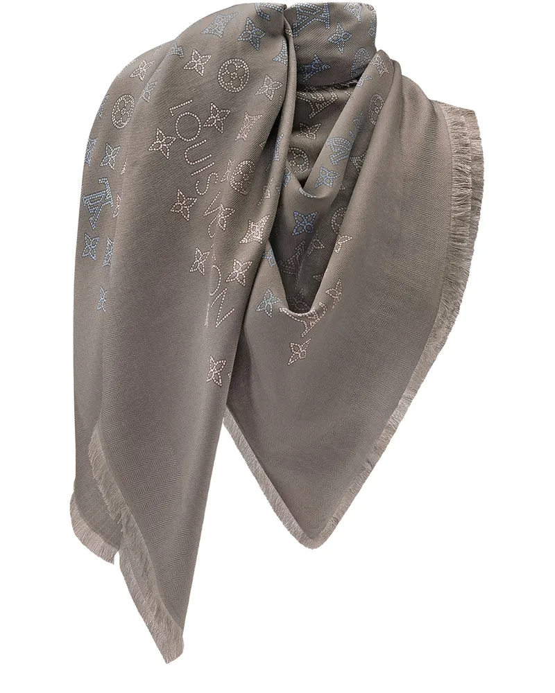 Louis Vuitton Flight Mode Mahina Cloudy Flowers Tuch Grey