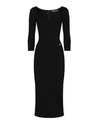 Dolce & Gabbana Wadenlanges Kleid Black