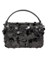 Sandro Mini-Tasche Yza mit Pailletten Black