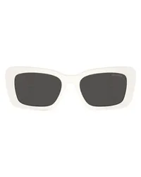 Miu Miu Rechteckige Sonnenbrille MU 07YS White