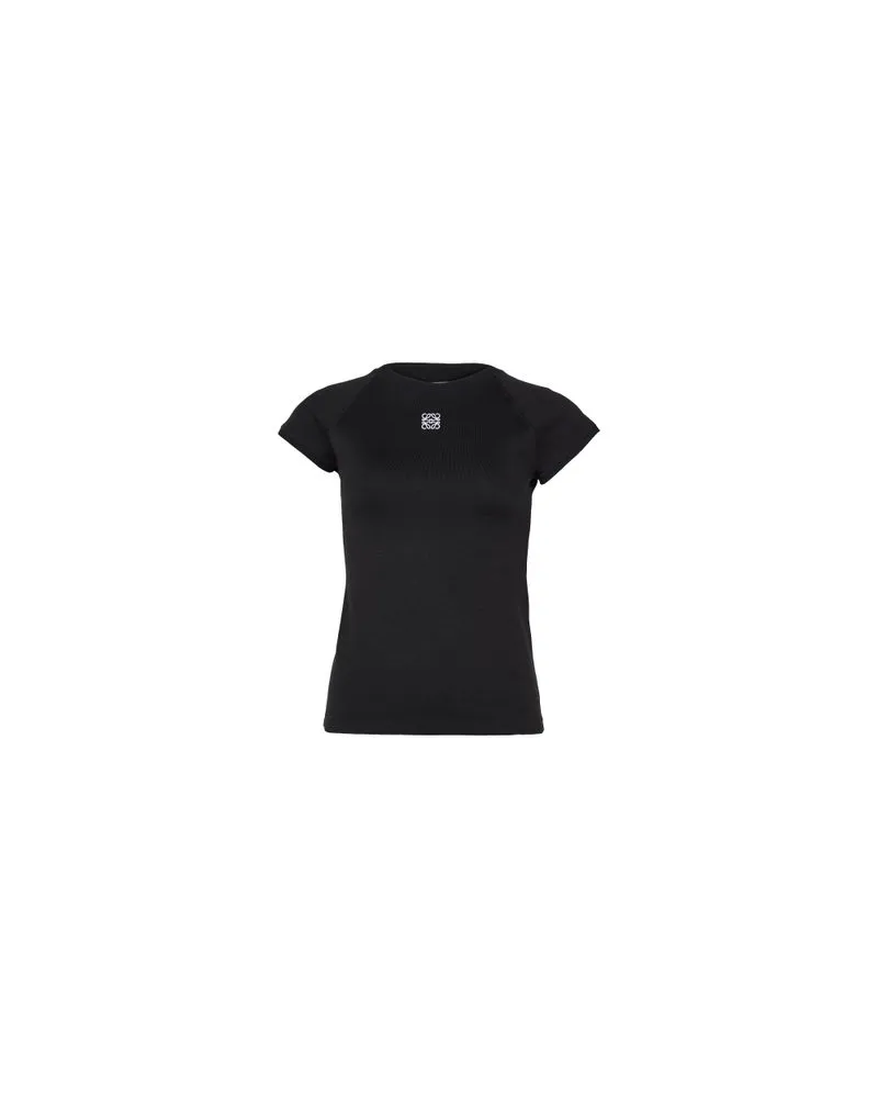Loewe Small fit t-shirt in cotton and viscose Black
